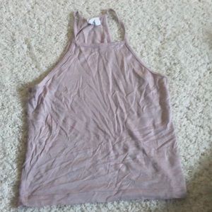 Pink halter crop top